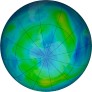 Antarctic ozone map for 2024-03-23
